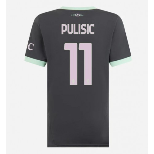 Fotbalové Dres AC Milan Christian Pulisic #11 Dámské Alternativní 2024-25 Krátký Rukáv